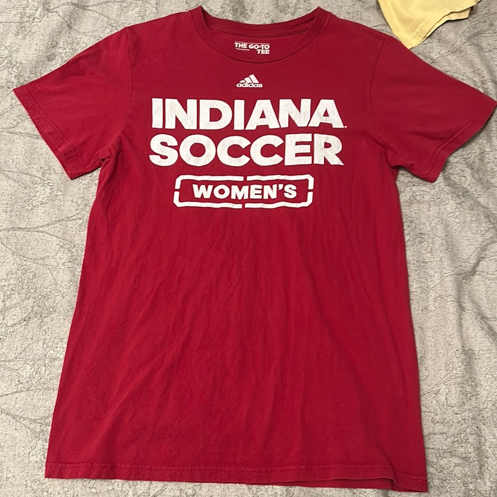 Red IU Indiana women’s soccer tshirt